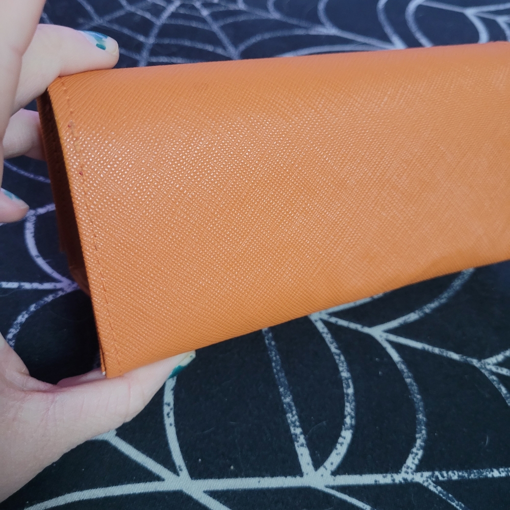 Tory Burch Orange Women's Eye Glass Case - Picture 3 of 6